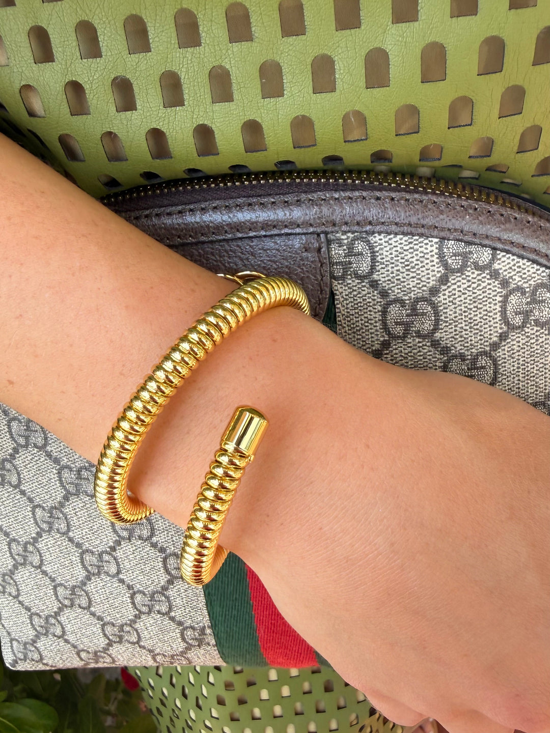 Double Coil Flexible Bangle