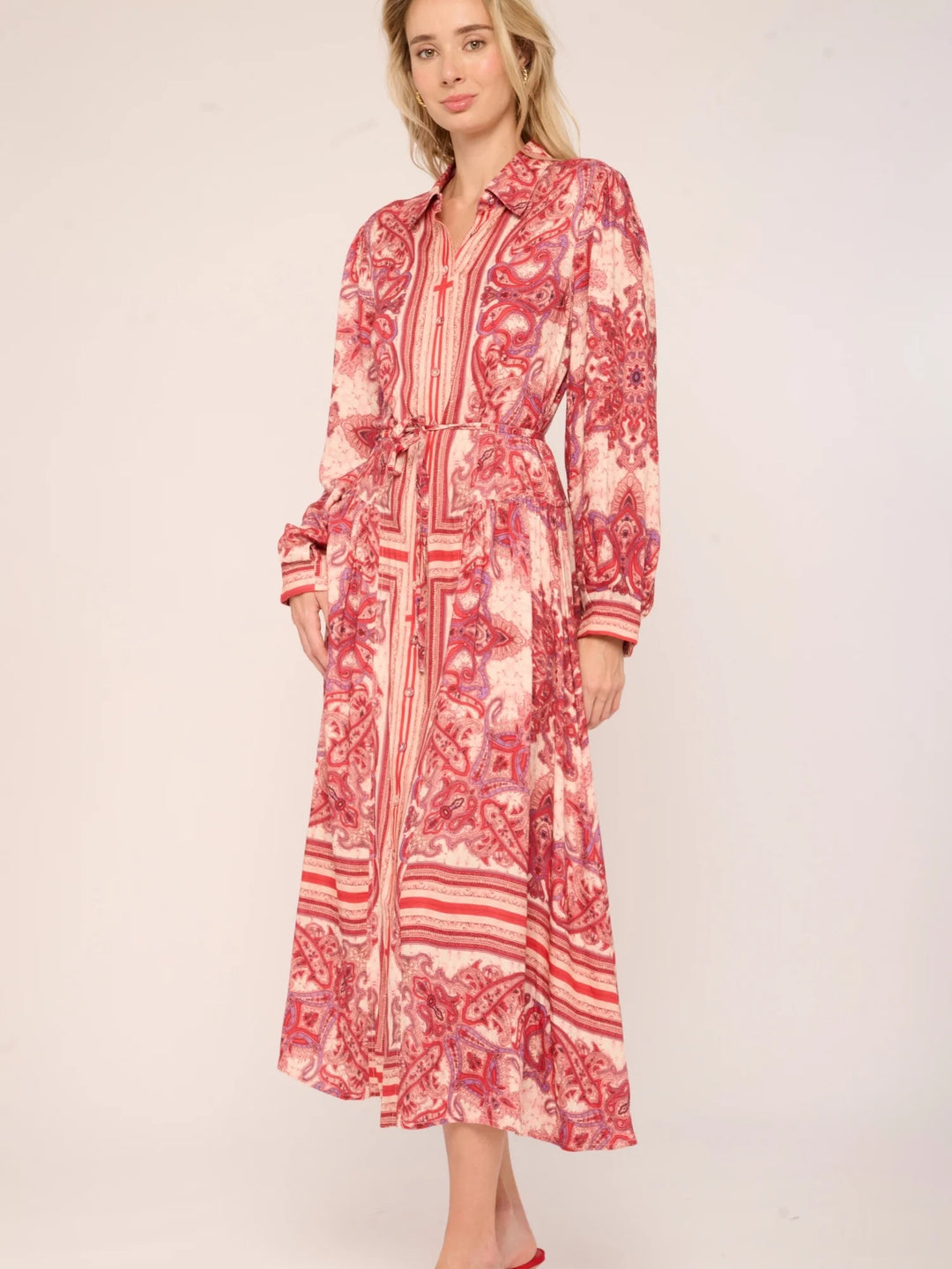 Kellen Dress | Hearts in Tandem Print