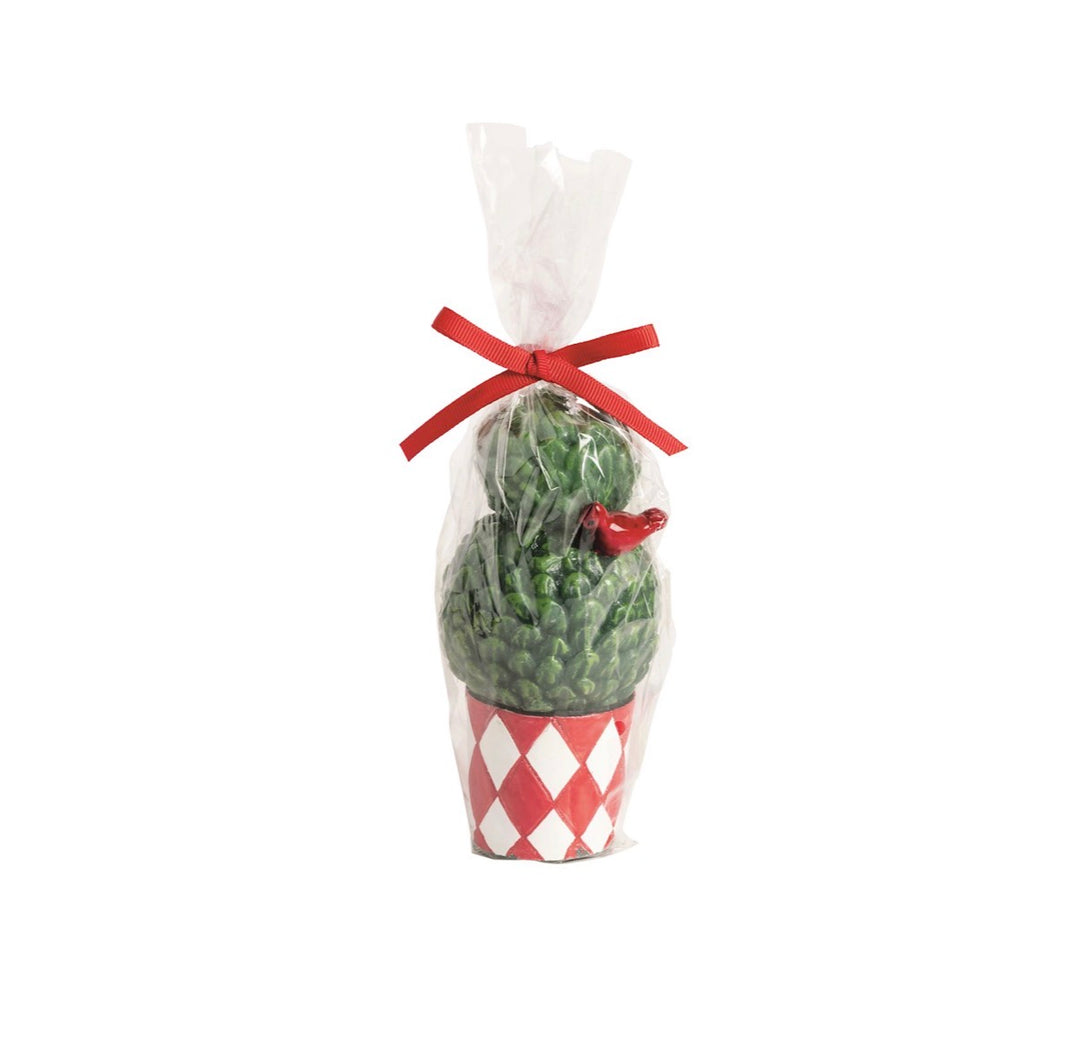 Assorted Christmas Topiary Candle