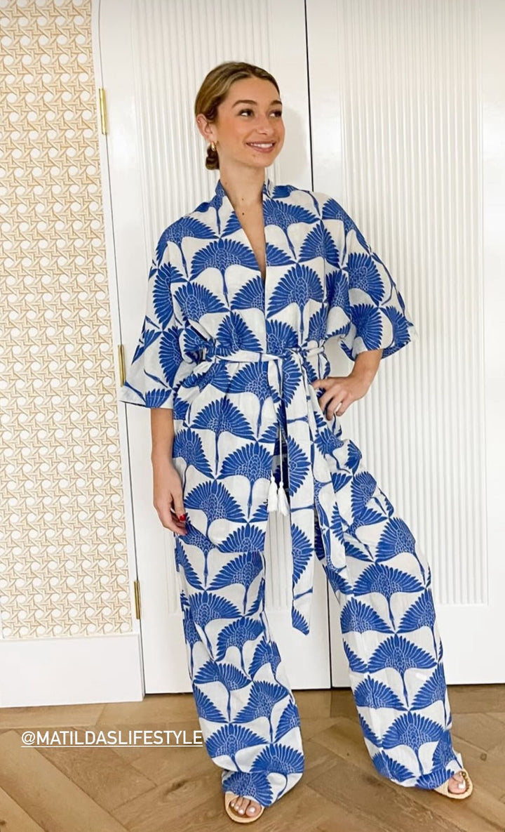 Pandora Tunic | Blue/White