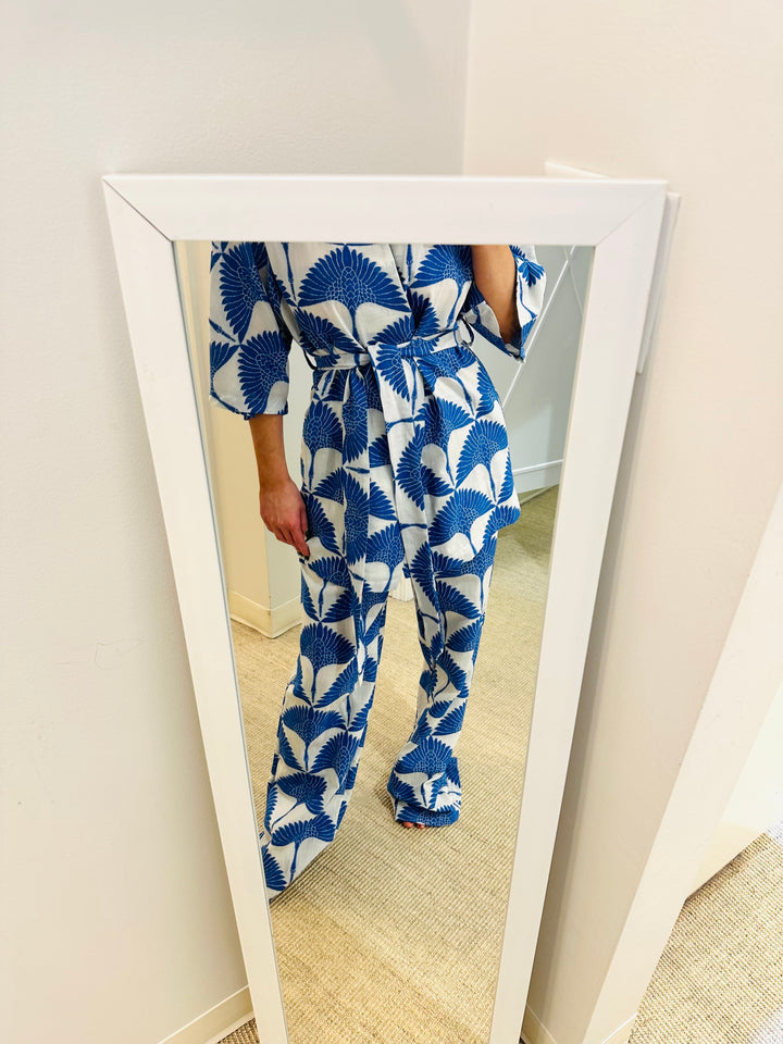 Pandora Pant | Blue/White