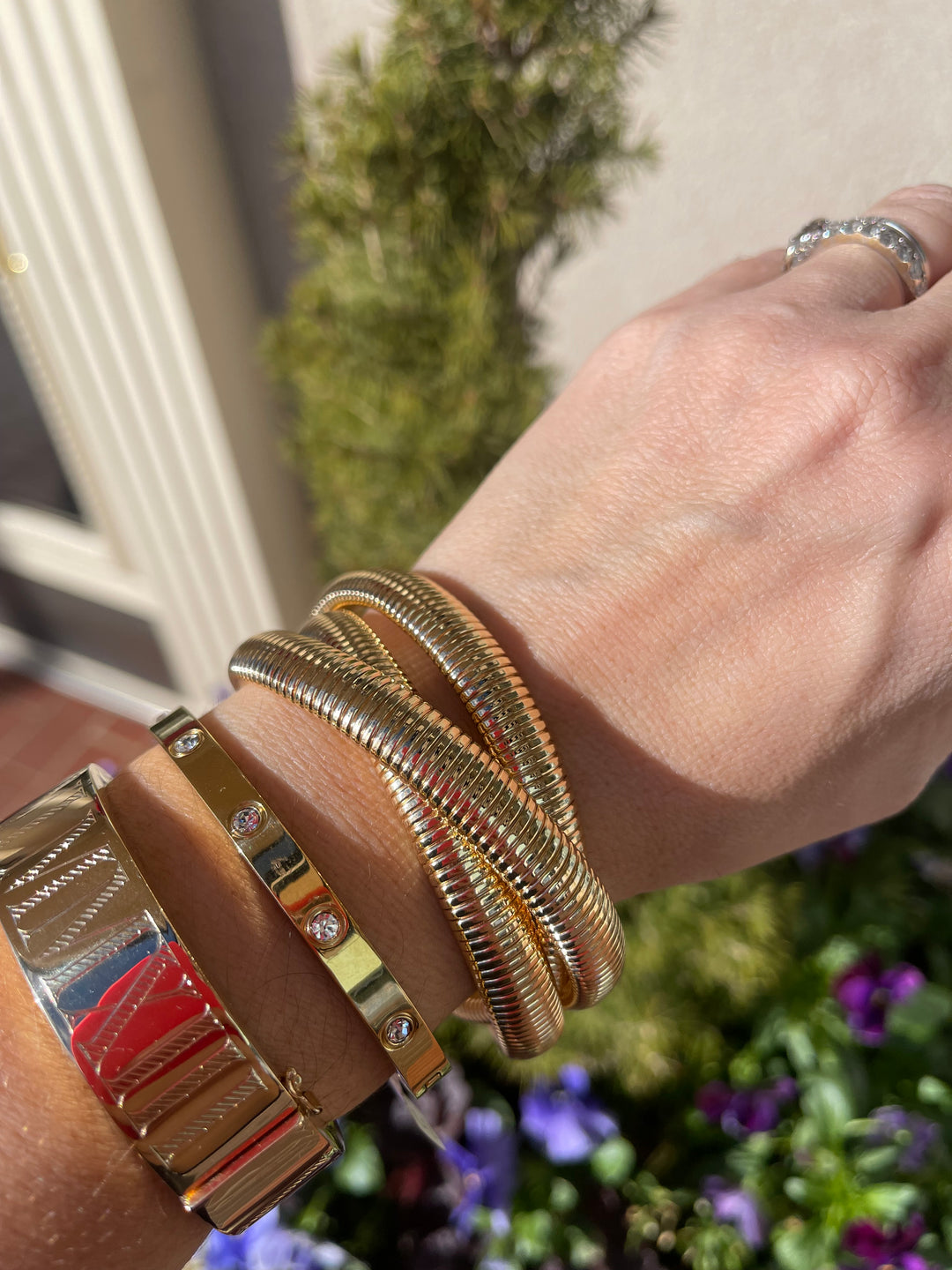 3 Row Omega Bracelet