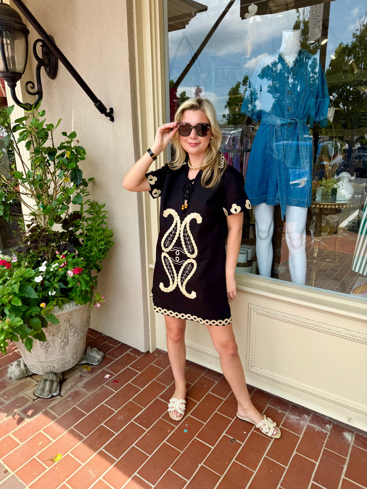 Florentine Short Dress | Como Raffia