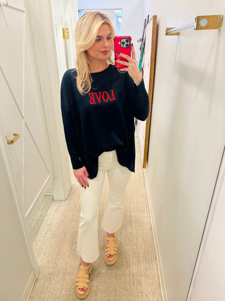 Amour Sweater | Navy - Love