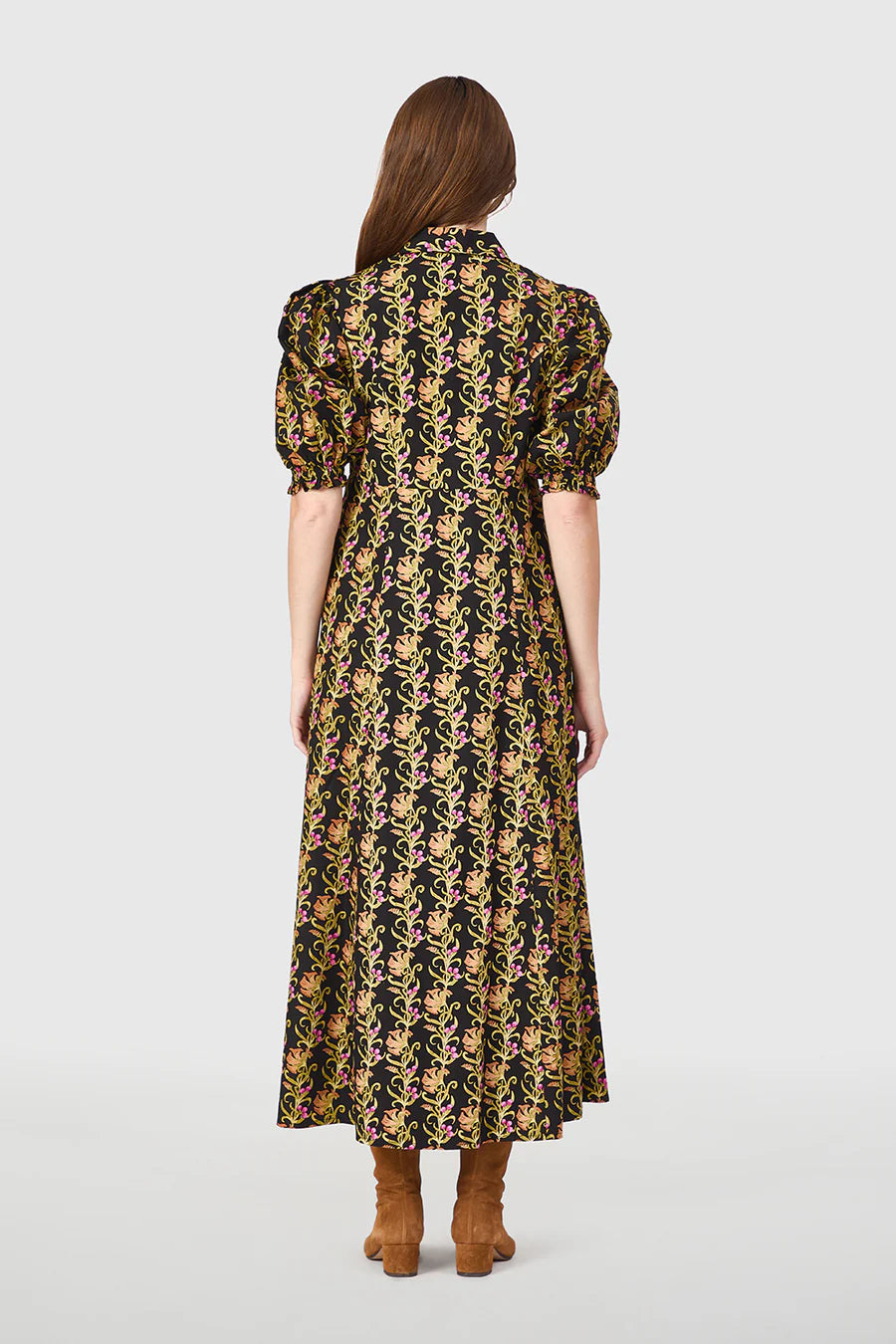 Rosie Shirtdress | Berrywood Scroll