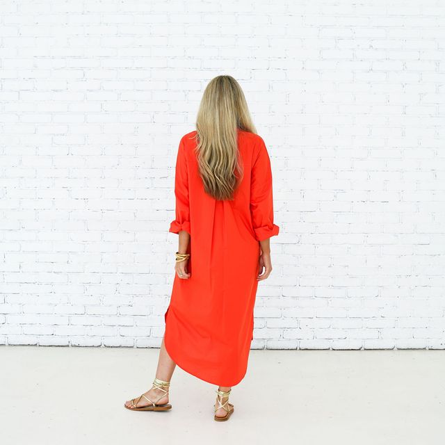 Piper Dress Long | Orange