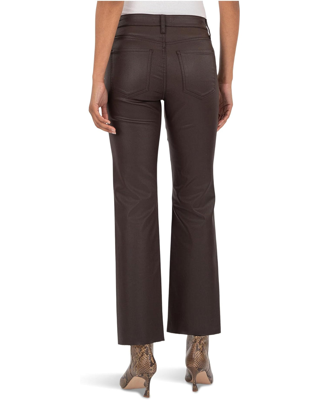 Kelsey High Rise Ankle Flare | Chocolate