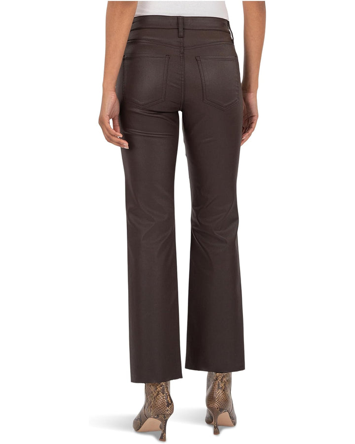 Kelsey High Rise Ankle Flare | Chocolate