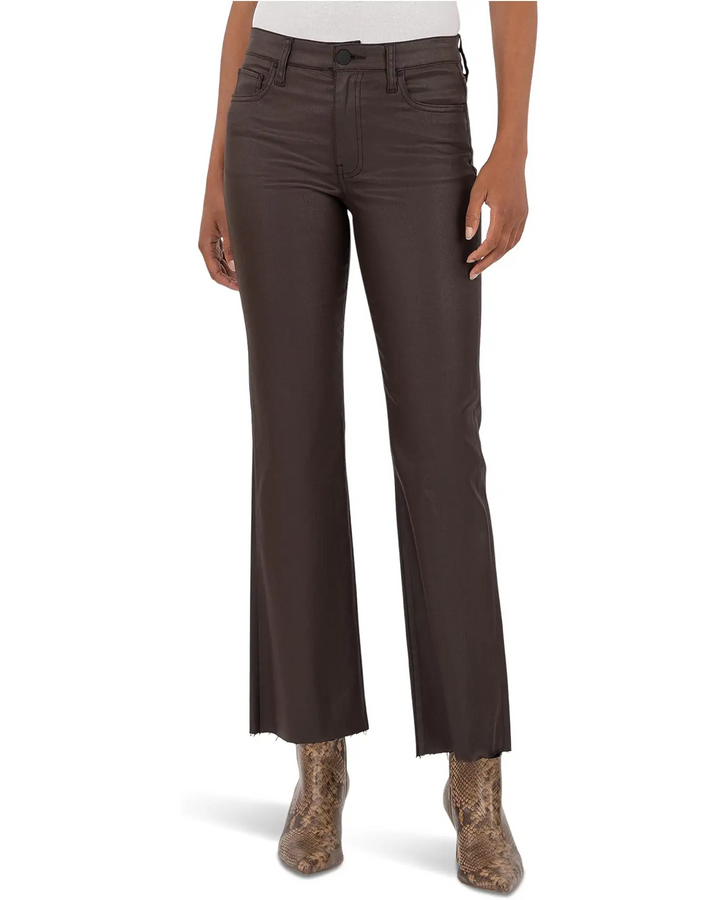 Kelsey High Rise Ankle Flare | Chocolate