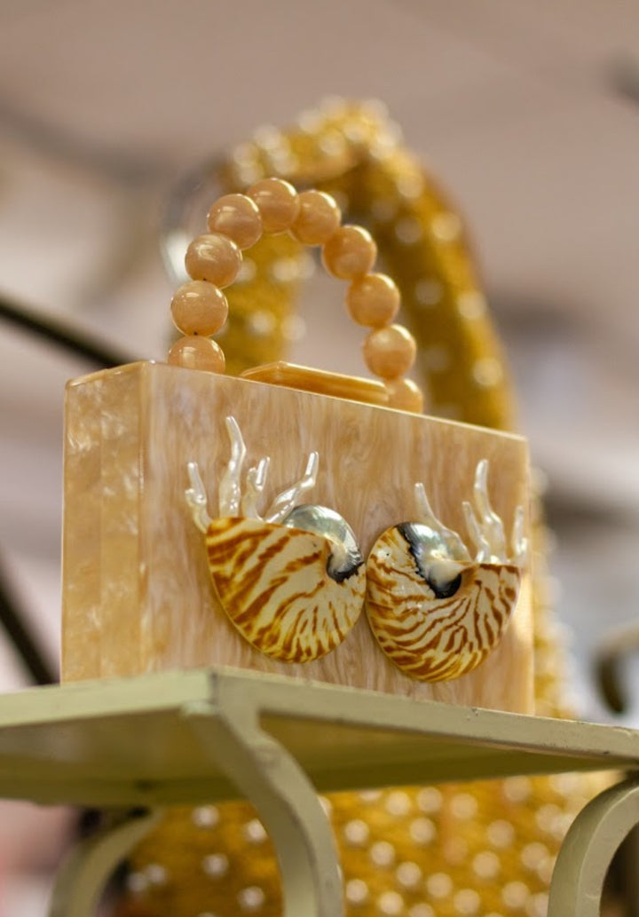 Champagne Nautilus Purse + Handle