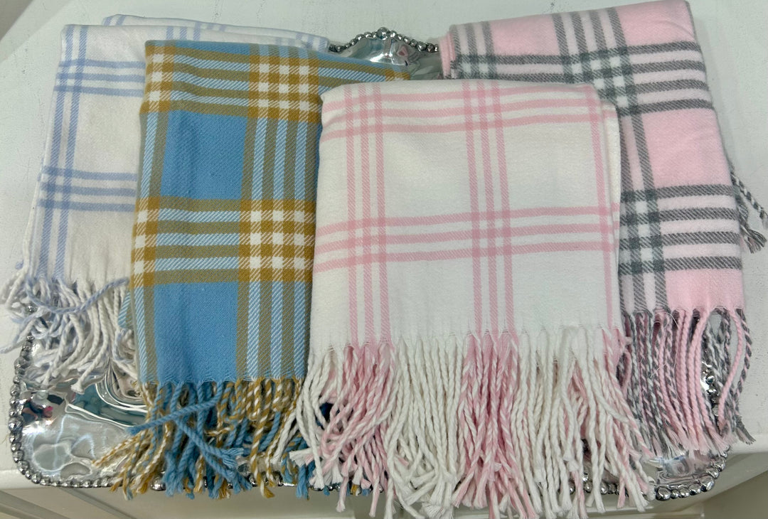 Plaid Receiving Blanket | + Colors