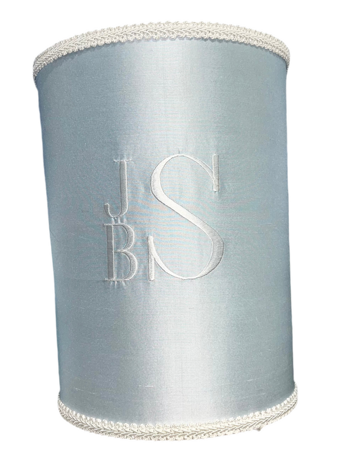 Boys Monogrammed Trash Bin