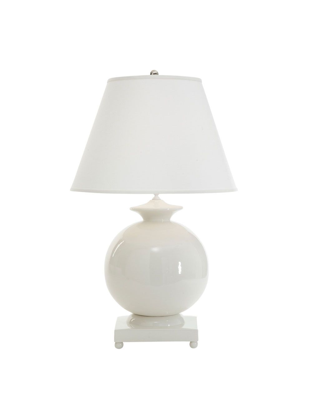 Opus White Ceramic Lamp