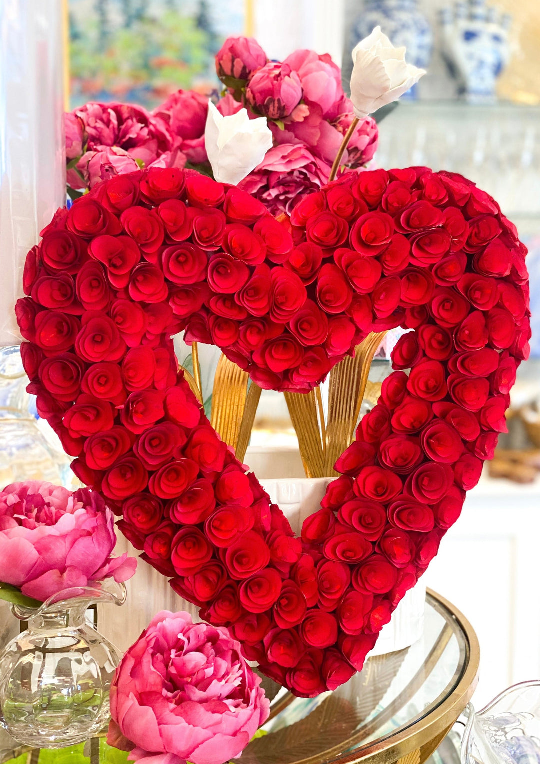 Red Heart Wreath - Charlotte's Inc