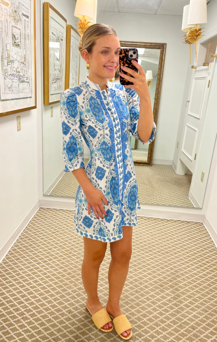 Button Front Shirt Dress | Park Paisley