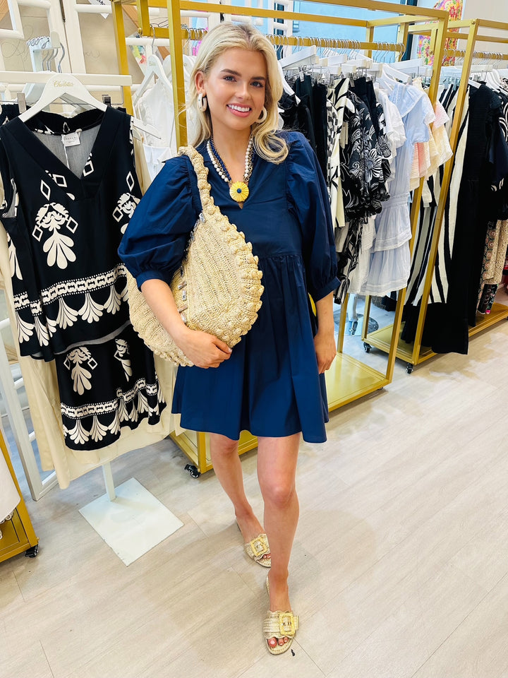 Noah Dress | Navy