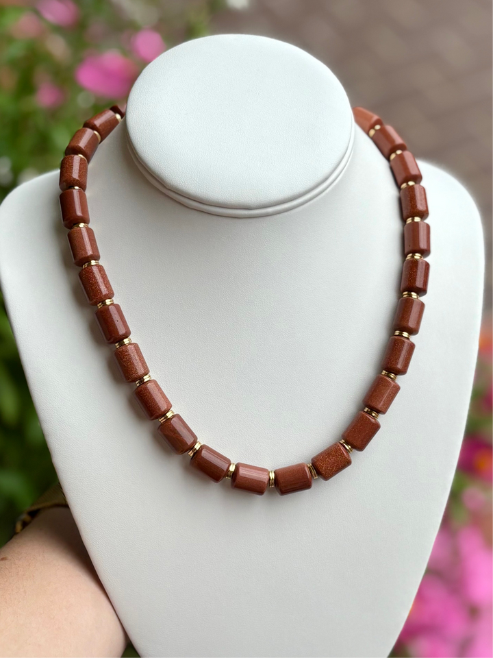Barrel Bead Necklace | + Colors
