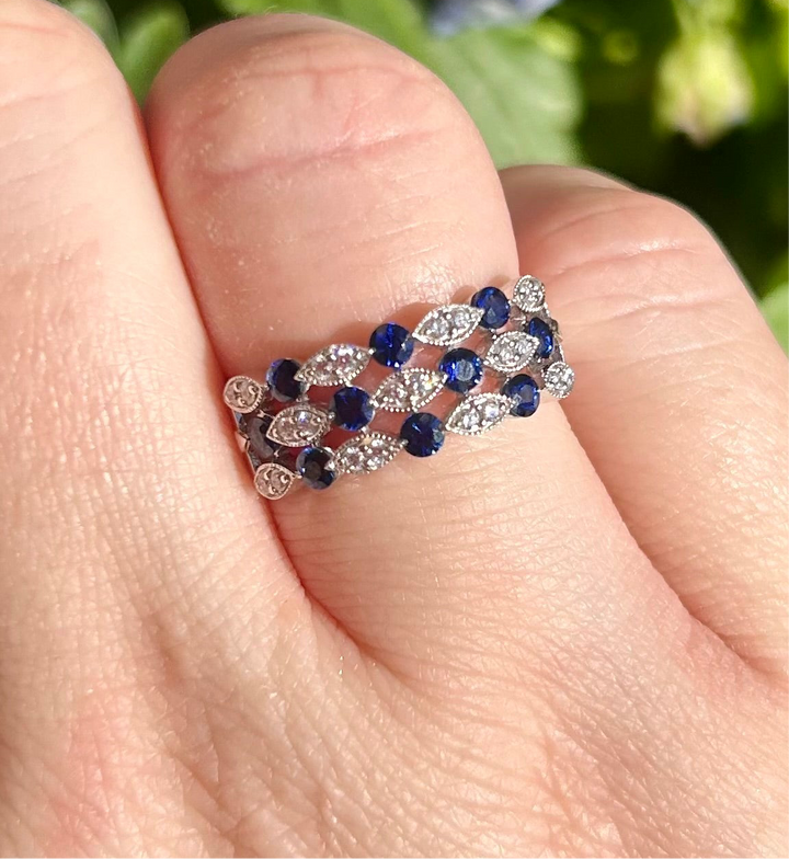 .2tdw .81 Sapphire Ring C5778