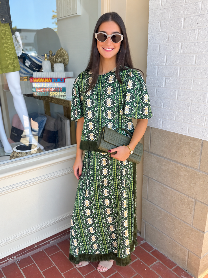 Cooper Wrap Skirt | Garland Green