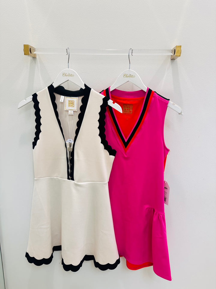 Varsity Orchid Dress | Black Sand