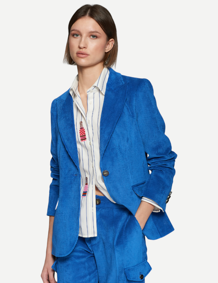 Heather Jacket | Blue Corduroy