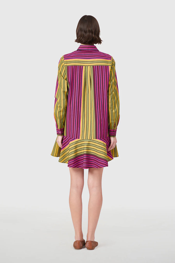 Polly Dress | Wildberry Stripes