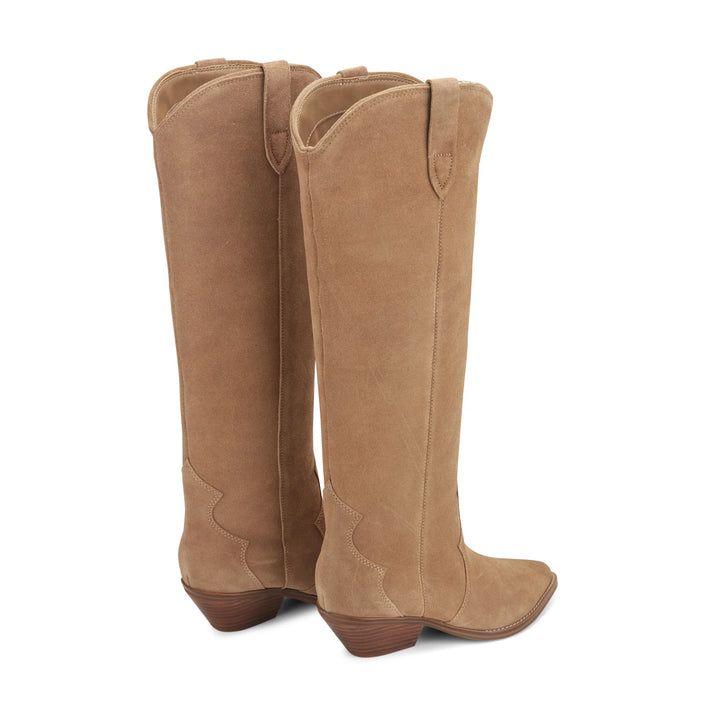 Ander Leather Western Boot |  Medium Natural Suede