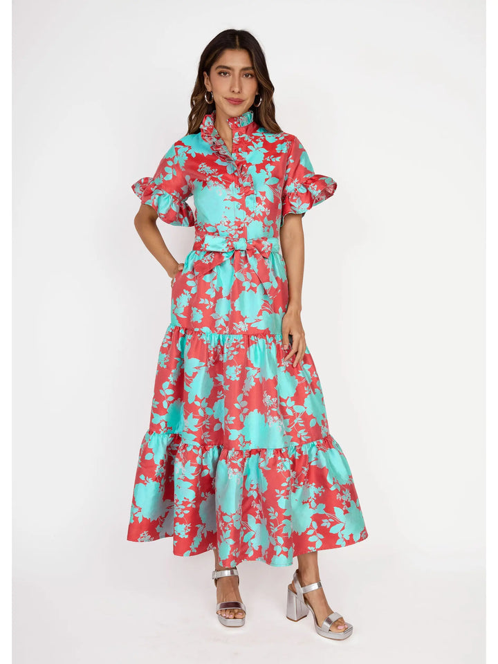 Sadie Maxi Dress | Red Briar Bloom Jacquard