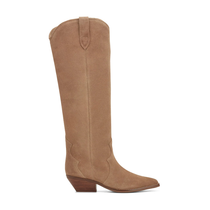 Ander Leather Western Boot |  Medium Natural Suede