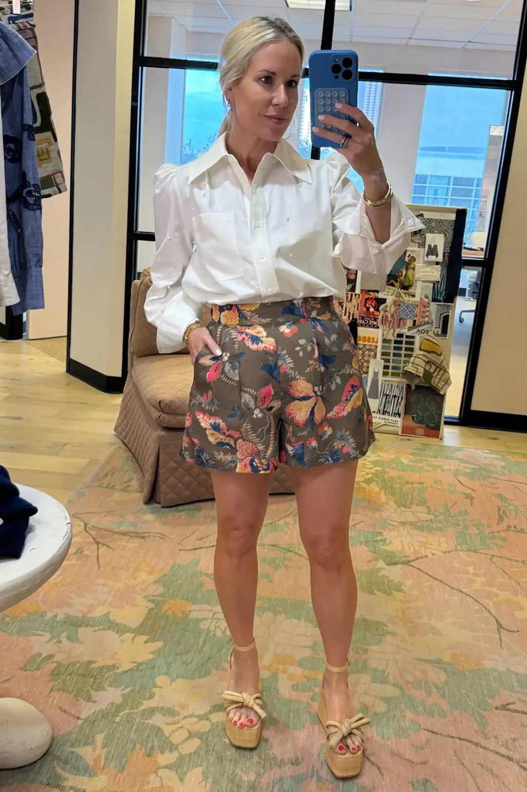 Ashton Short | Olive Floral