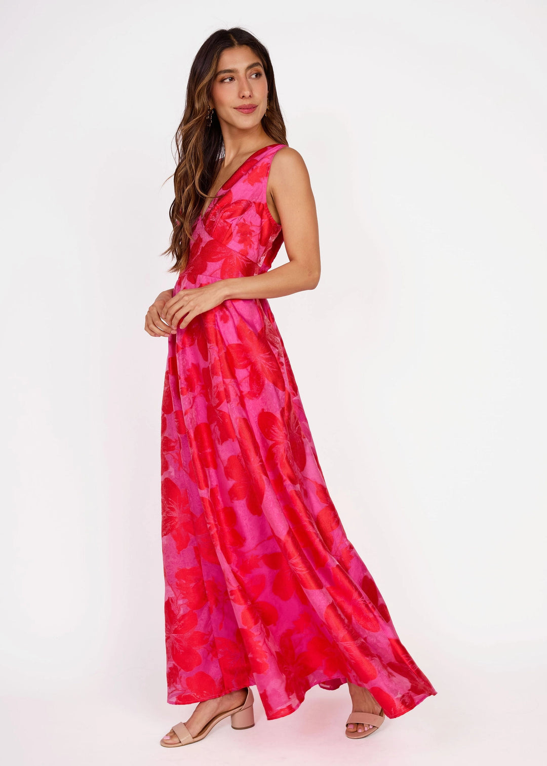 Martha Dress | Red Azalea Organza