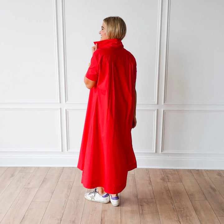 Millie Long Dress | Red