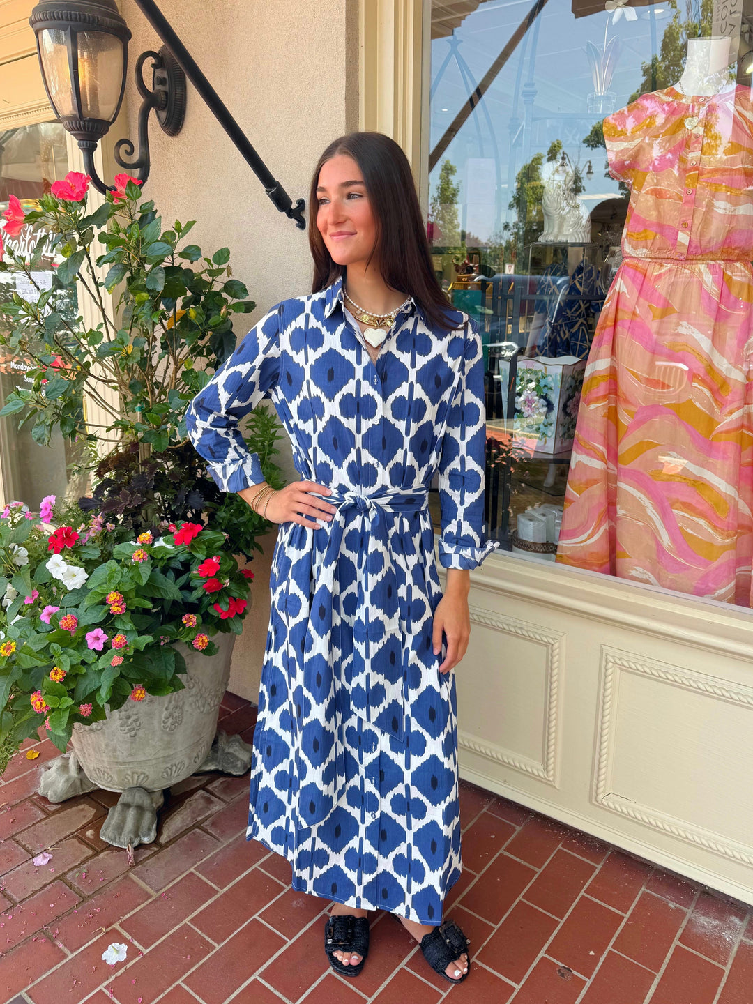 Russell Dress | Indigo Diamond