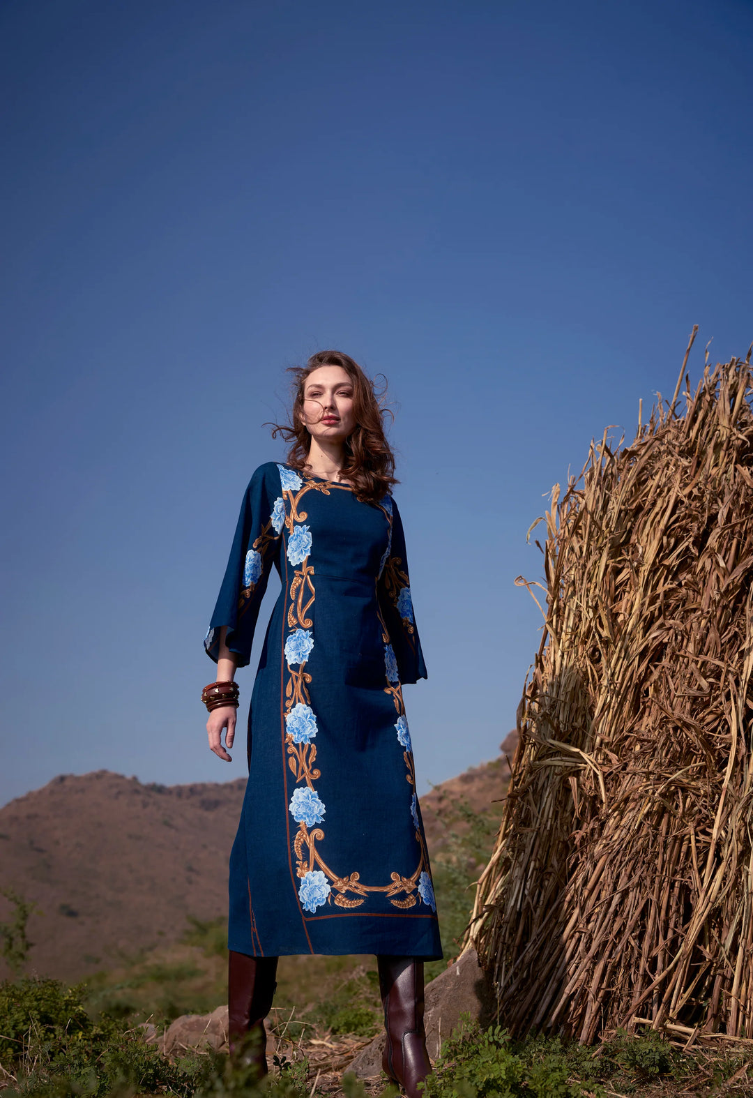 Camelia Dress | Harvest Navy