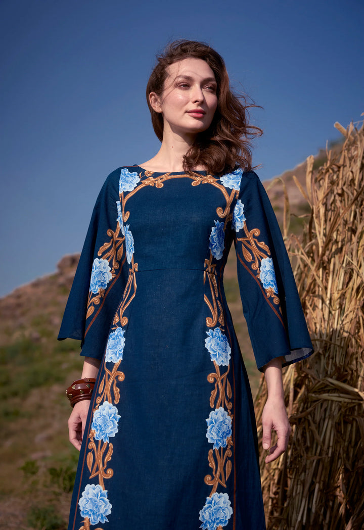 Camelia Dress | Harvest Navy