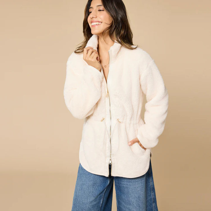 DreamPlush Zip Tunic | Almond