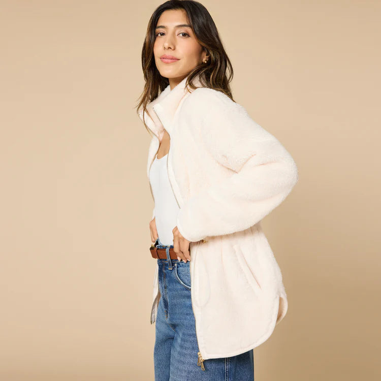 DreamPlush Zip Tunic | Almond