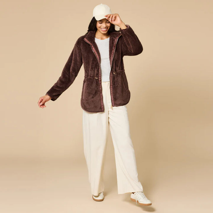 DreamPlush Zip Tunic | Espresso