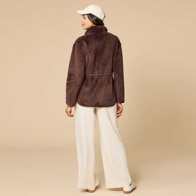 DreamPlush Zip Tunic | Espresso