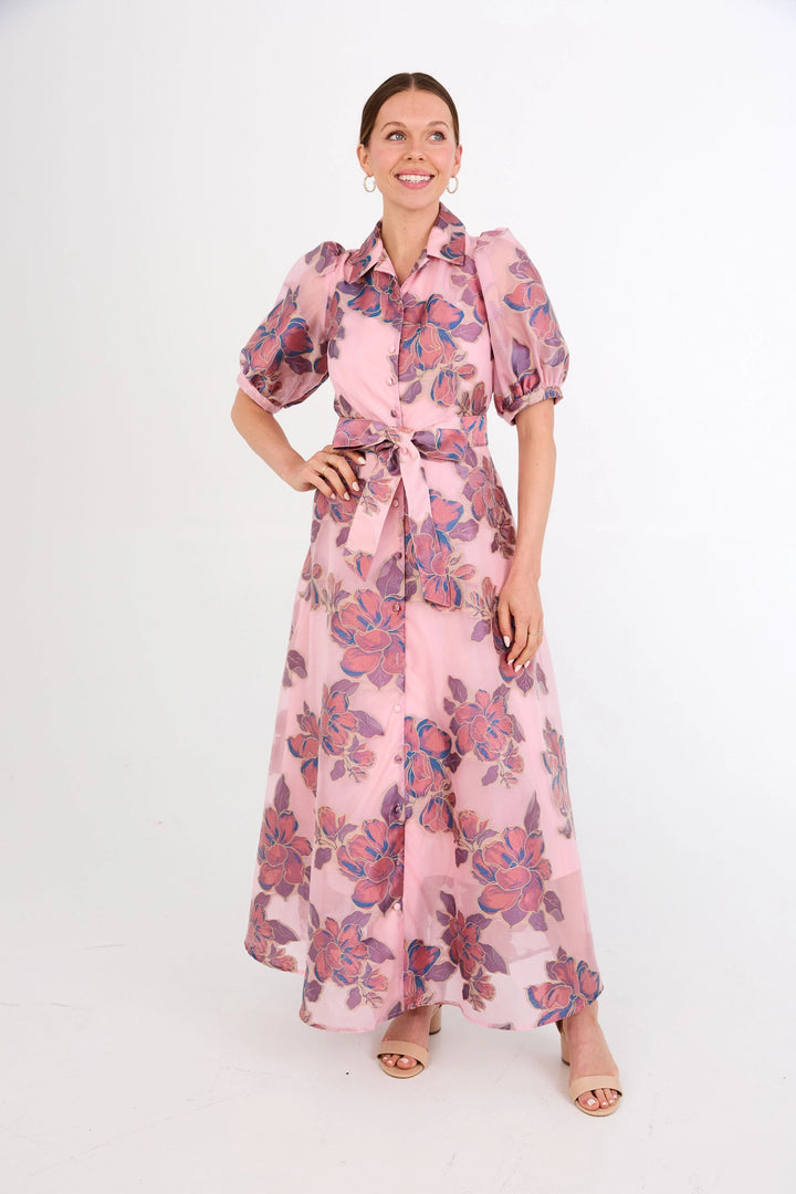 Charlotte Gown | Pink Peony Organza