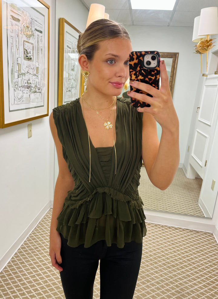 Thiago Top | Dark Olive