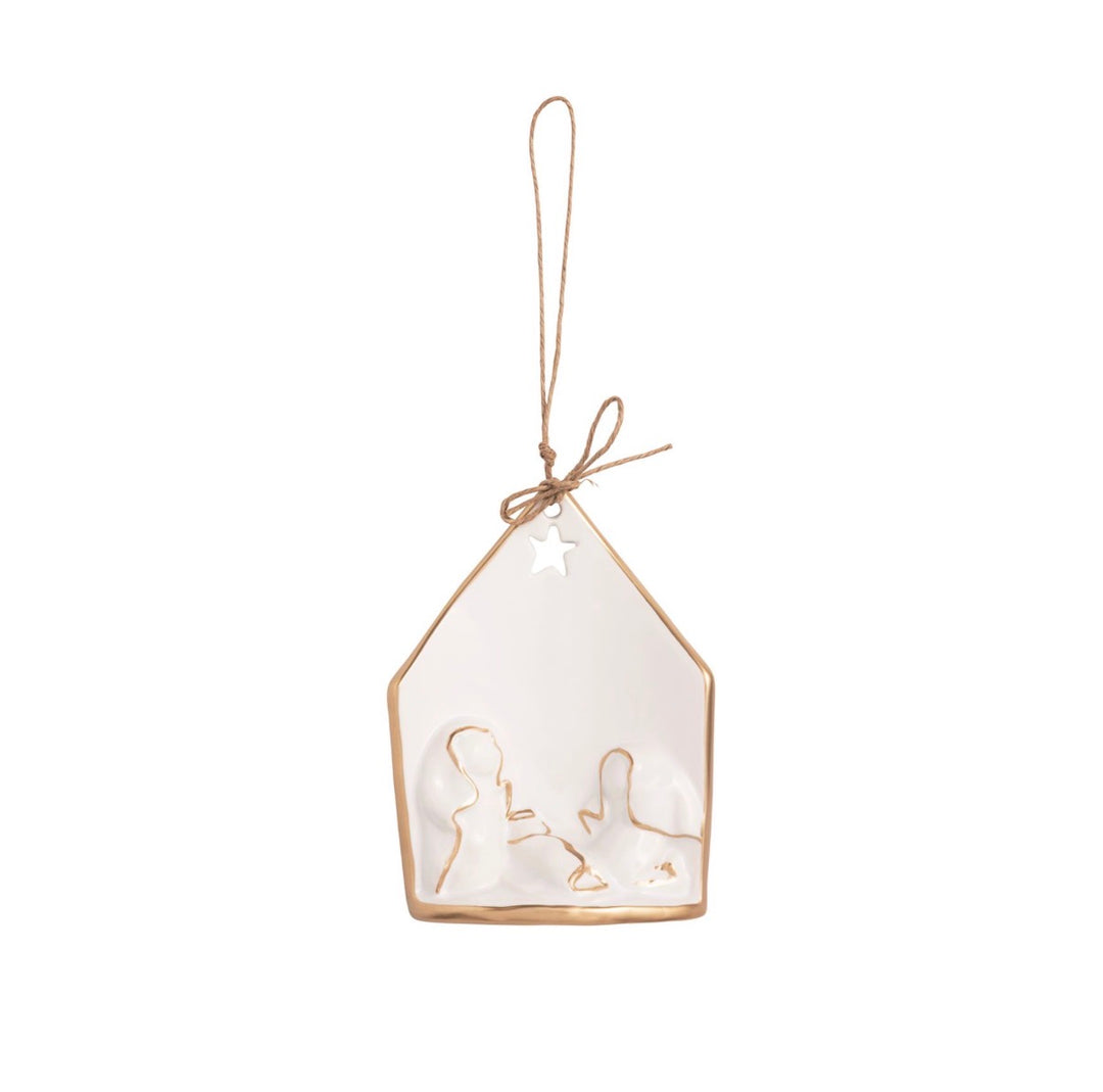 Ceramic Nativity Ornament