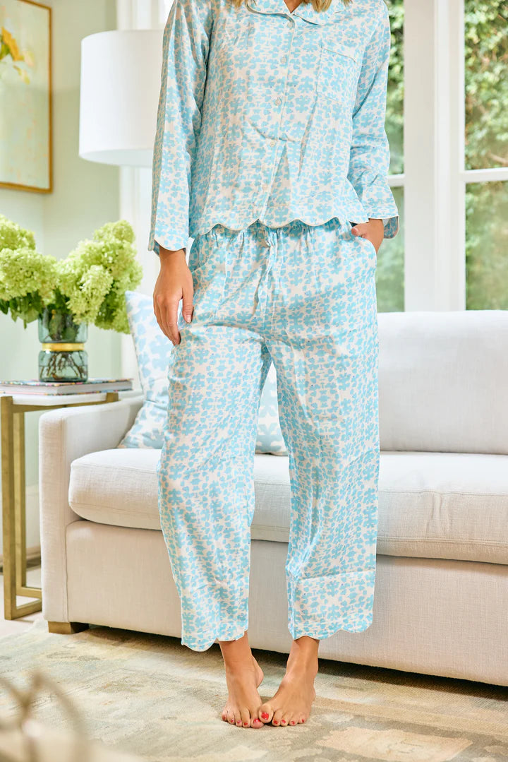 Scalloped Pajama Set Long | + Colors