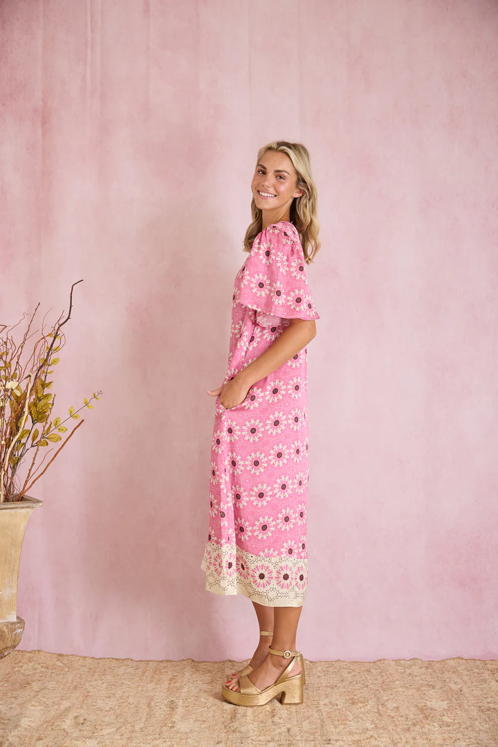 Georgia Dress | Wildflower Pink