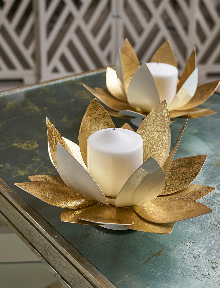 Lotus Flower Candle Holders