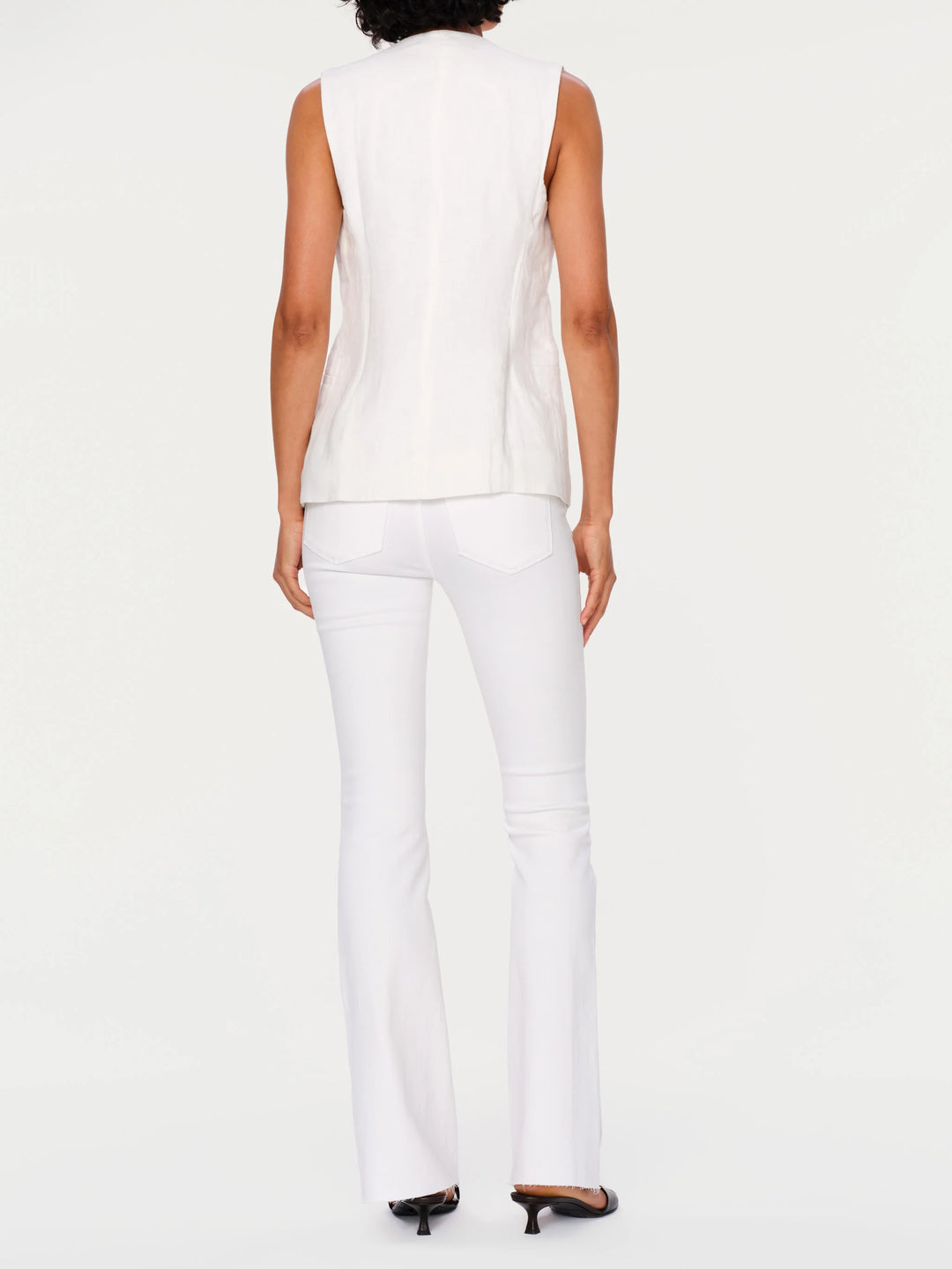 Zia Vest | White Linen
