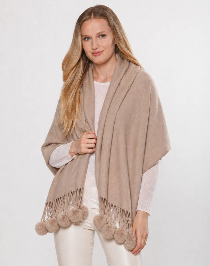Cashmere Pom Wrap | + Colors