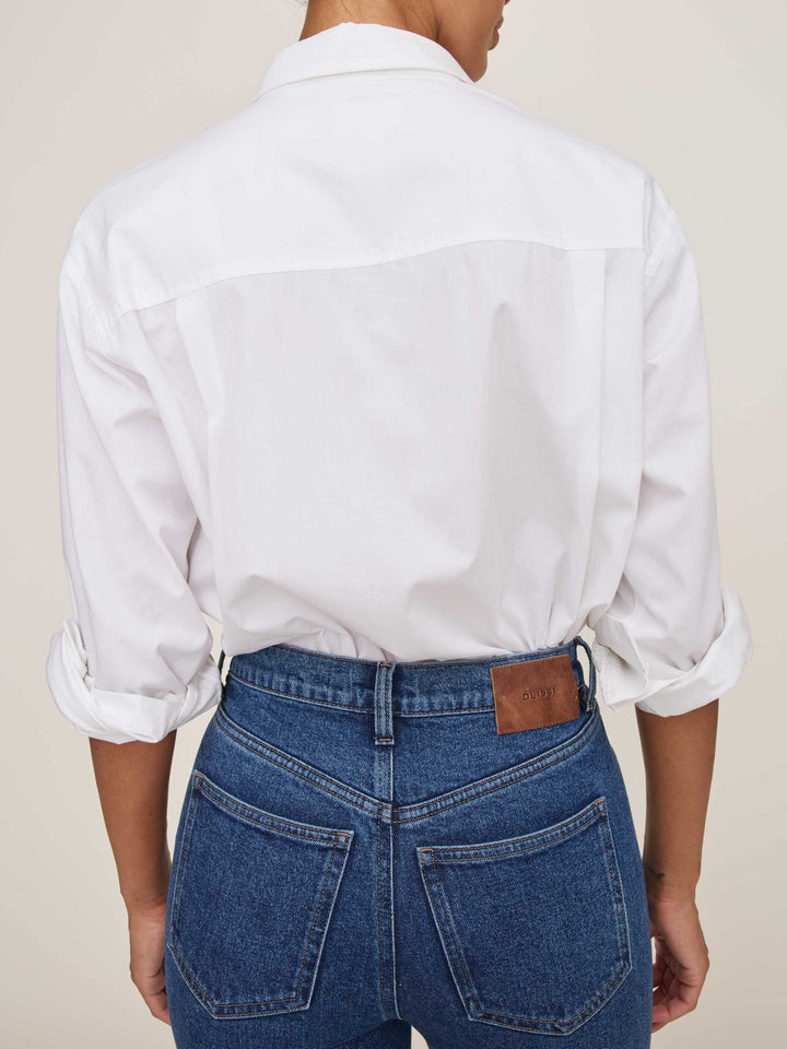 Faye Oversized Shirt | White