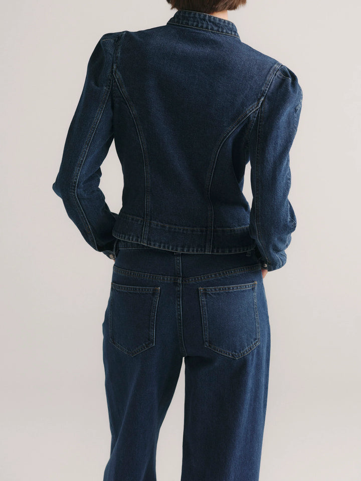 Sculpted Denim Top | Moon Lake