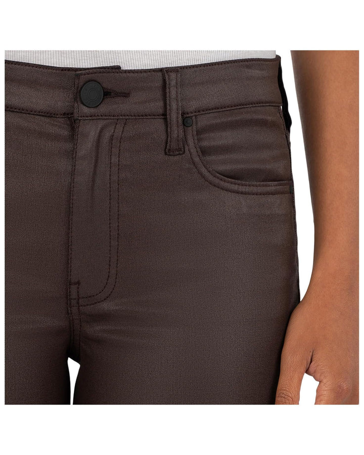 Kelsey High Rise Ankle Flare | Chocolate